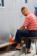 RESIDENT OF TAI O   - A SMALL FISHING VILLAGE ON LANTAU ISLAND  HONG KONG