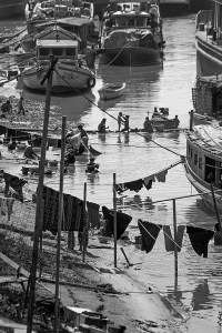 Daily Life on the Ayeyarwady River in Mandalay