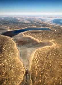 Portrait of Lake Eyre Approach View