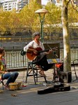 French Busker on the Banks of theyyarra&nbsp;River